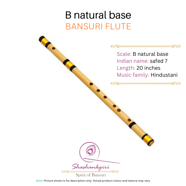 B Natural Base Bansuri – Shashank S Giri